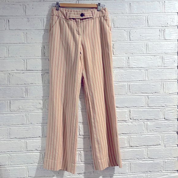 Anthropologie Elevenses summer linen blend wide leg pants, S. - Picture 1 of 12